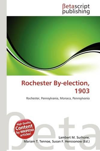 Rochester By-Election, 1903