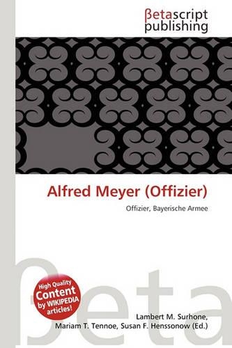 Alfred Meyer (Offizier): (German)
