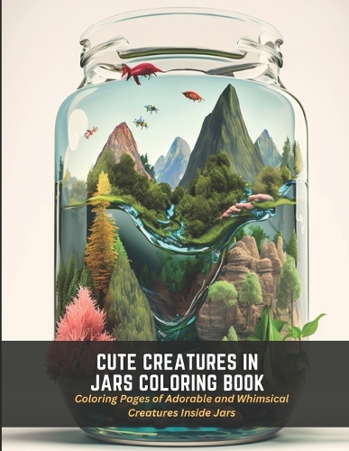 Cute Creatures in Jars Coloring Book