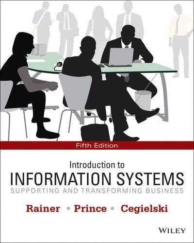 Introduction to Information Systems: Fifth Edition(English)