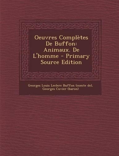 Oeuvres Complètes De Buffon
