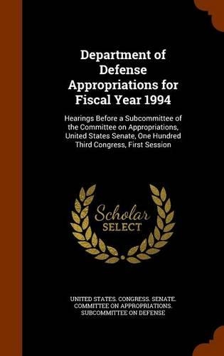 Department of Defense Appropriations for Fiscal Year 1994