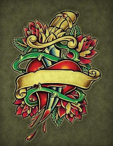 Through Your Heart Sketchbook: Blank Art Pad Notebook Journal(11 Tattoo You 150 Sketch)