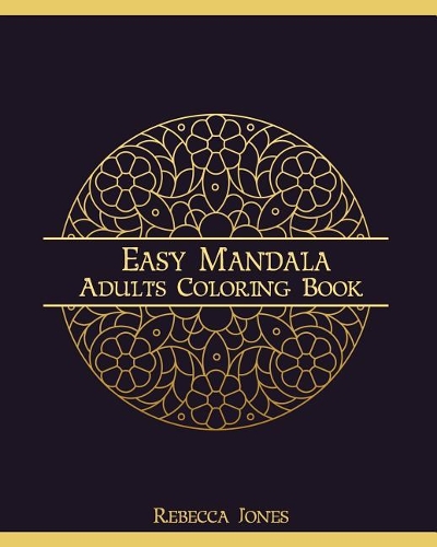 Easy mandala adults coloring book