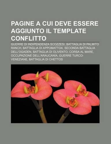 Pagine a Cui Deve Essere Aggiunto Il Template Conflitto