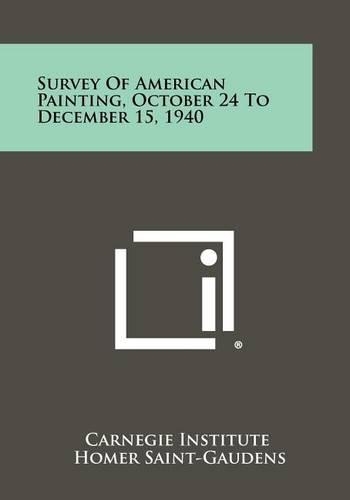 Survey Of American Painting, October 24 To December 15, 1940