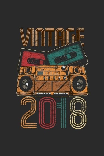 Vintage 2018: Dotted Bullet Grid Notebook - Journal for Birthday Gift Idea