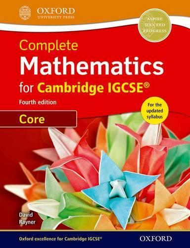 Complete Mathematics for Cambridge IGCSE® Student Book (Core)