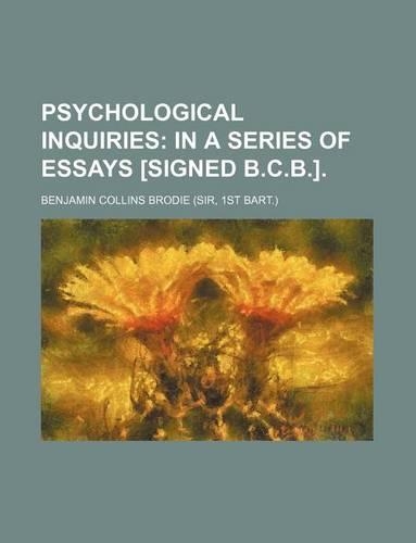 Psychological Inquiries: (English)