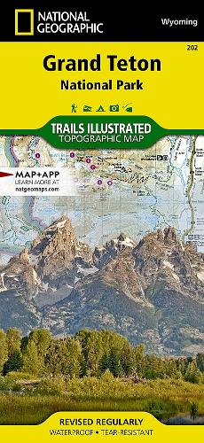 Grand Teton National Park Map: Wyoming, USA