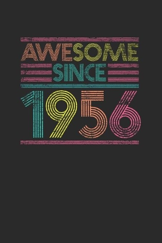 Awesome Since 1956: Graph Paper Notebook - Birthday Gift or Anniversary Gift Idea