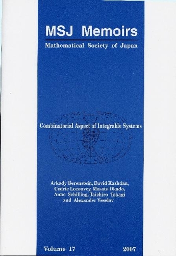 Combinatorial Aspect Of Integrable Systems: (17 Mathematical Society Of Japan Memoirs)