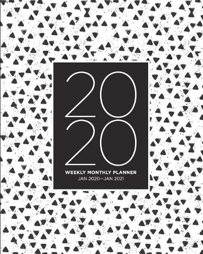 2020 Weekly Monthly Planner Jan 2020 - Jan 2021: 13 Month Calendar Schedule Agenda and Organizer with To-do and Goal Setting Lists - Black and White Geometric Pattern Design