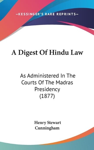 A Digest Of Hindu Law