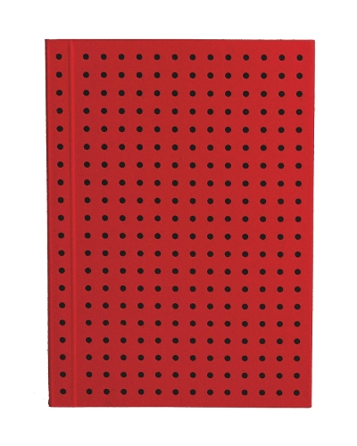 Red on Black (Circulo) A7 Unlined Notebook
