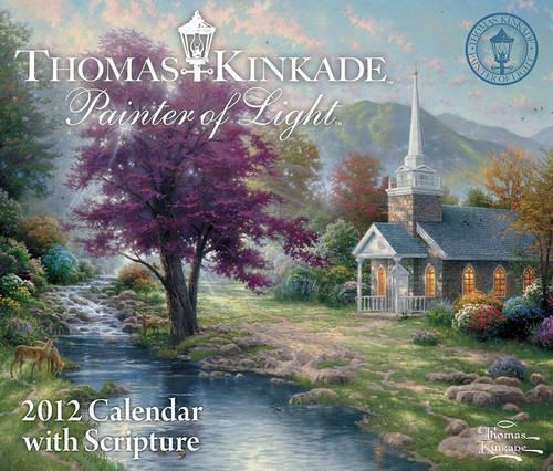 Kinkade's Painter of Light (Scripture) 2012 Box Calendar