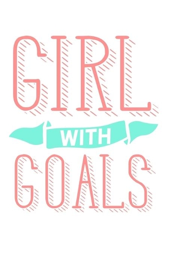 Girl with Goals: 6x9 120 pages dot grid - Your personal Diary