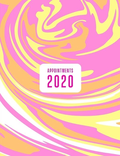 Appointment Book 2020: Nail Technician appointment book 2020. Month to Month Calendar + Daily / Hourly appointments w/ 15 min slots