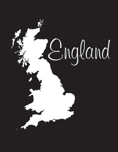 England - Black 101 - Lined Notebook with Margins - 8.5X11