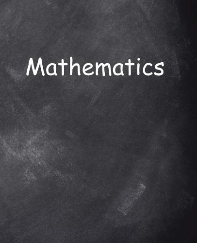 School Composition Book Mathematics Chalkboard Style 200 Pages