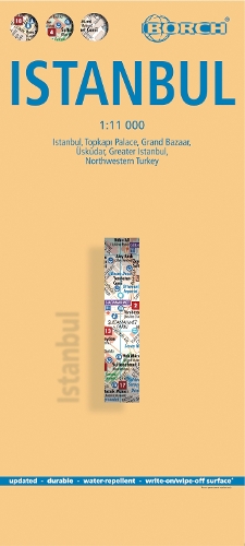 Istanbul, Borch Map: Istanbul, Topkapi Palace, Grand Bazaar, Üsküdar, Greater Istanbul, Northwestern Turkey(Borch Map)
