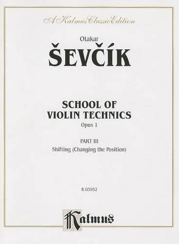 School of Violin Technics, Op. 1, Volume III