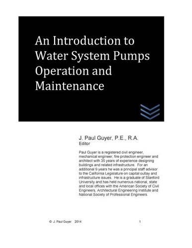 An Introduction to Water System Pumps Operation and Maintenance