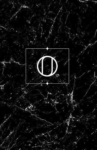 O: Personalized Monogrammed Journal (Notebook/Diary) Gift for Friend Office Teacher Black Marble