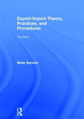 Export-Import Theory, Practices, and Procedures