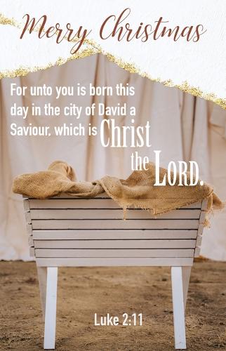 Christmas Bulletin: Merry Christmas (Package of 100)
