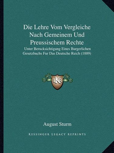 Die Lehre Vom Vergleiche Nach Gemeinem Und Preussischem Rechte