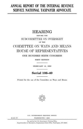 Annual report of the Internal Revenue Service National Taxpayer Advocate