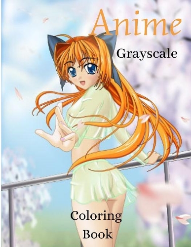 Grayscale Anime Coloring Book