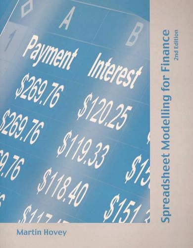 Spreadsheet Modelling for Finance