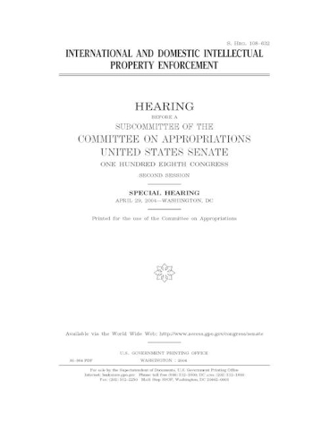 International and domestic intellectual property enforcement