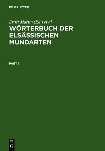 Wörterbuch Der Elsässischen Mundarten