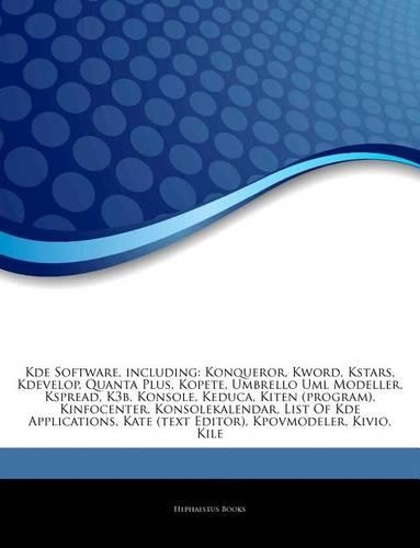 Articles on KDE Software, Including