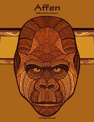 Affenmalbuch für Erwachsene 1: (1 Affen)
