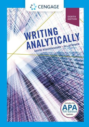 Bundle: Mindtap English, 1 Term (6 Months) Printed Access Card for Rosenwasser/Stephen's Writing Analytically, 8th + Mindtap English Handbook, 1 Term (6 Months) Printed Access Card