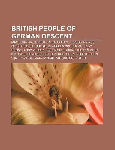 British People of German Descent