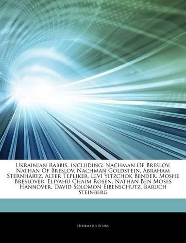 Articles on Ukrainian Rabbis, Including