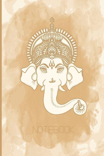 Ganesha: 160 Cream Pages Lined Notebook Journal with Matte Finish Cover