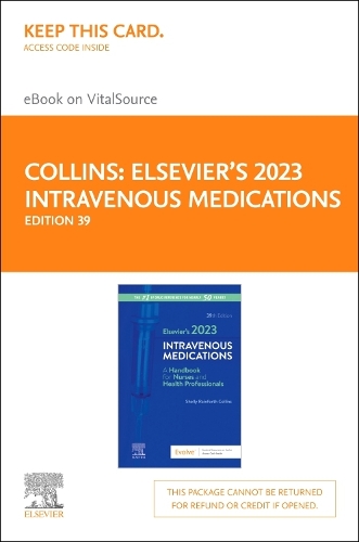 Elsevier?S 2023 Intravenous Medications ? Elsevier eBook on Vitalsource (Retail Access Card)