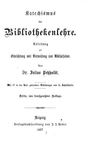 Katechismus der bibliothekenlehre