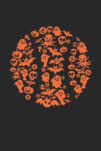 Halloween Baseball Notebook - Halloween Gift for Baseball Player or Coach - Baseball Journal - Halloween Themed Baseball Diary: Medium College-Ruled Journey Diary, 110 page, Lined, 6x9 (15.2 x 22.9 cm)