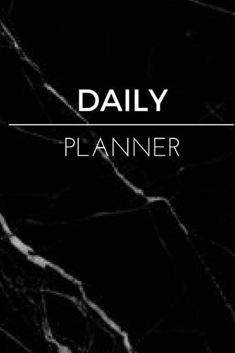 Daily Planner: (6x9) Black Marble Goal Planner To Increase Your Productivity, Undated 90 Day To Do Task List, Durable Matte Cover