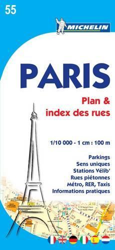 Paris Plan & Index des Rues Map: (Michelin City Map)