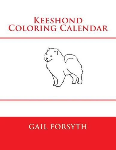 Keeshond Coloring Calendar: (English)