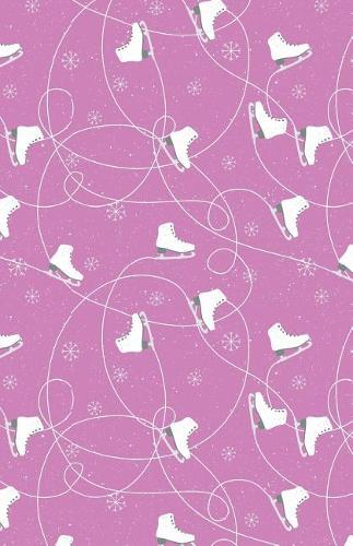 Bullet Journal Ice Skates in Snow Winter Pattern - Pink: Graph Design - 162 Numbered Pages with 150 Graph Style Grid Pages, 6 Index Pages and 2 Key Pages in Easy to Carry 5.5 X 8.5 Size