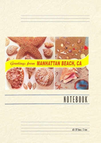 Vintage Lined Notebook Greetings from Manhattan Beach